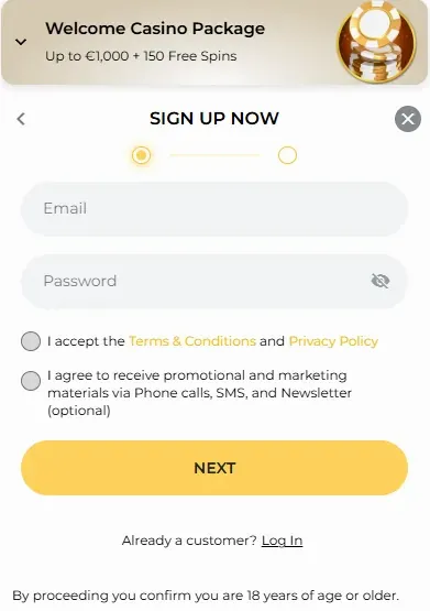 WinMega Casino Registration — Create Your Account Today