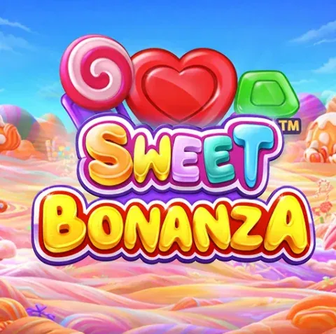 Sweet Bonanza kleurrijke snoep en fruit symbolen