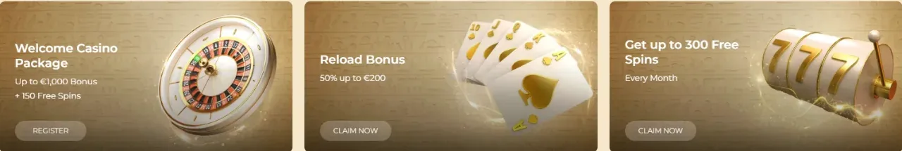 Welkomstpakket tot 1000 euro en 150 free spins over vier stortingen bij WinMega